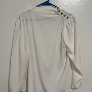 White long sleeve Calvin Klein blouse 😍